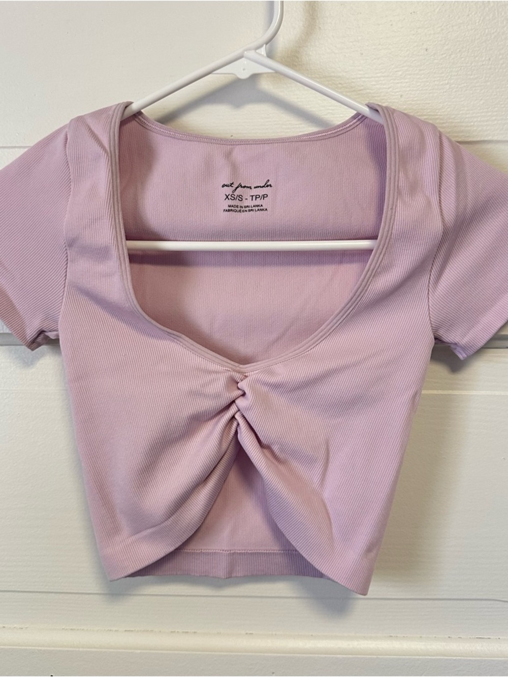 Urban Outfitters Out From Under Light Pink Crop Top Size XS